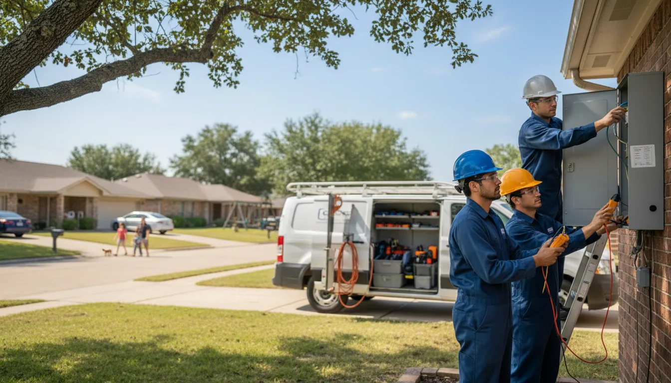 Certified electrician providing emergency electrical services in Thurston, NE